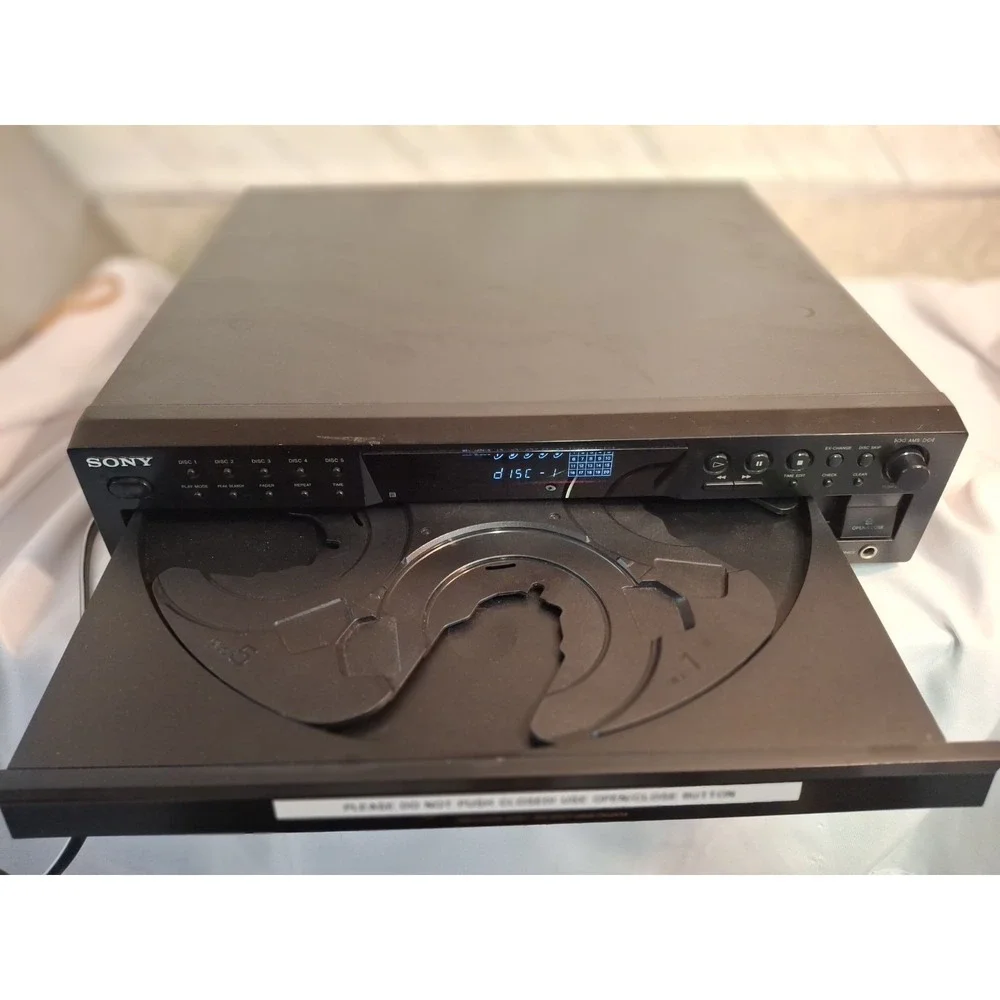 Sony CDP-CE375 5 Disc Ex-Change System/Player Tested & Works NO REMOTE Vintage